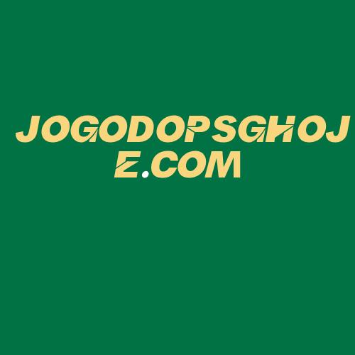 Logo da JOGODOPSGHOJE